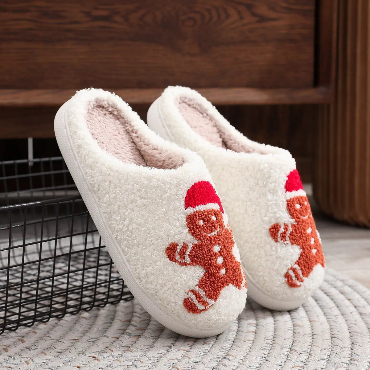 Gingerbread slippers side view