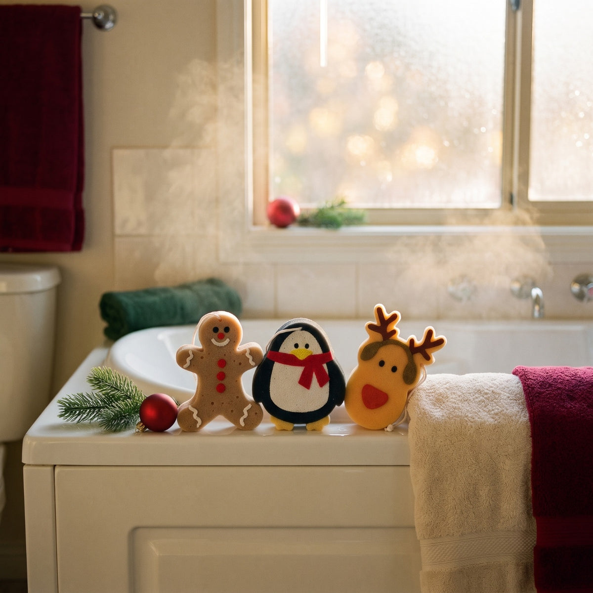 Christmas Character Bath Sponge
