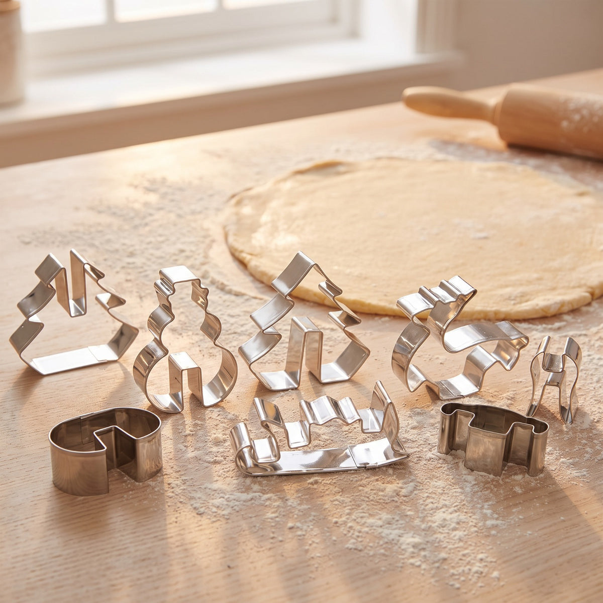 3D Christmas Scene Cookie Mold