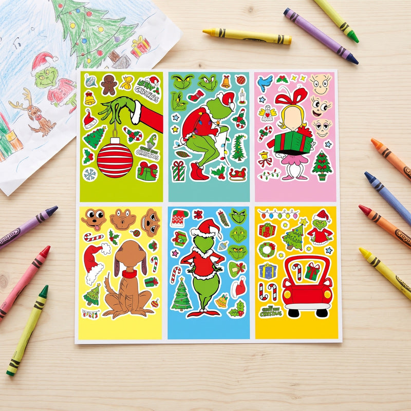 Silly Face Christmas Sticker Sheets (36 Sheets)