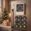 Christmas Music Fridge Magnet with 9 Song Discs