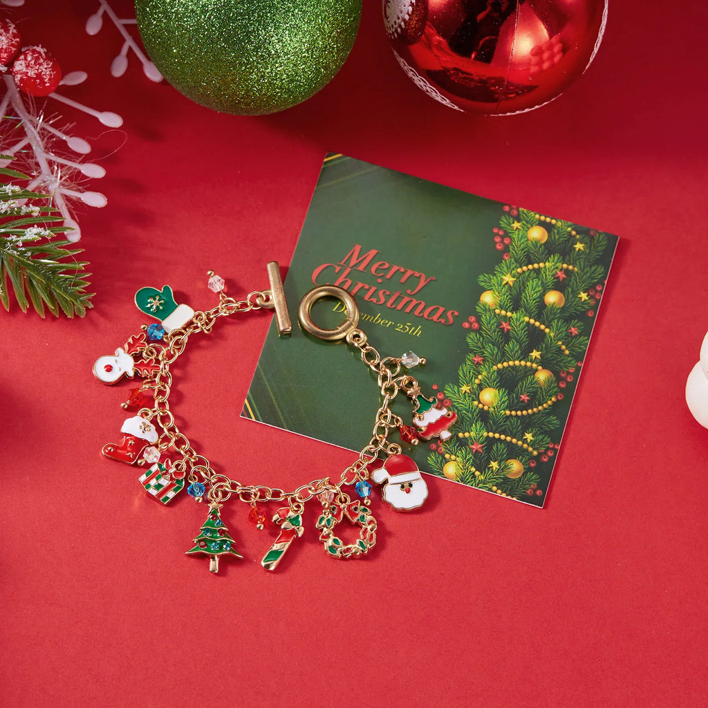Festive Christmas Charm Bracelet