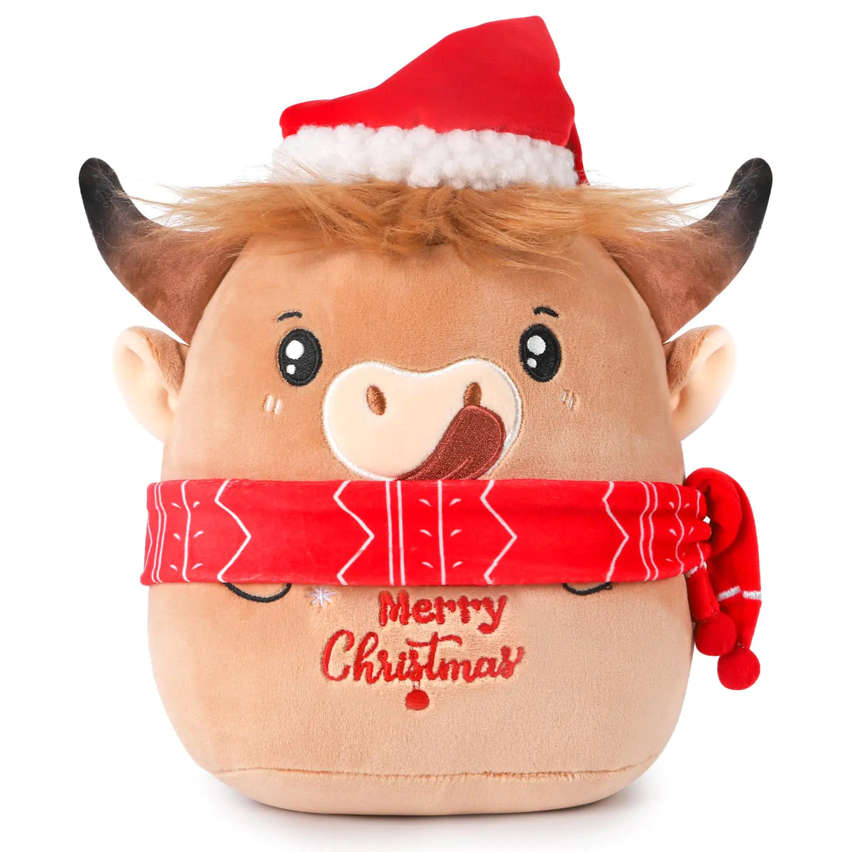 Christmas Highland Cow Plush