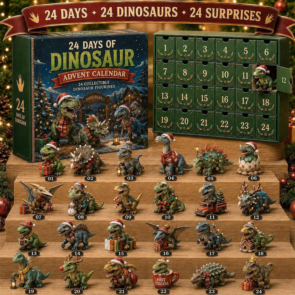 Santa Dinosaurs design